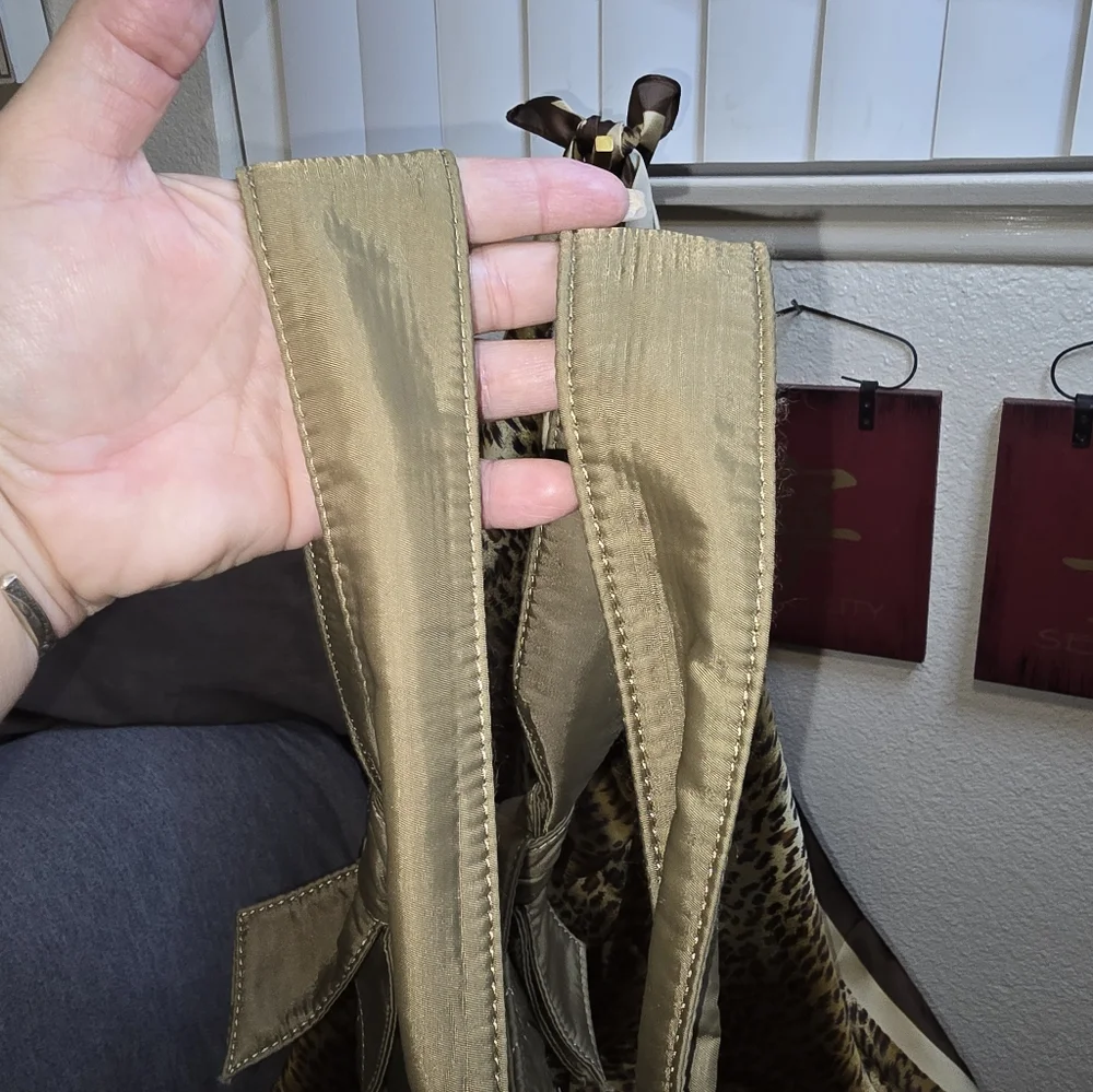 Calvin Klein Quilted Drab Olive Green Tote Bag - Picture 9 of 10